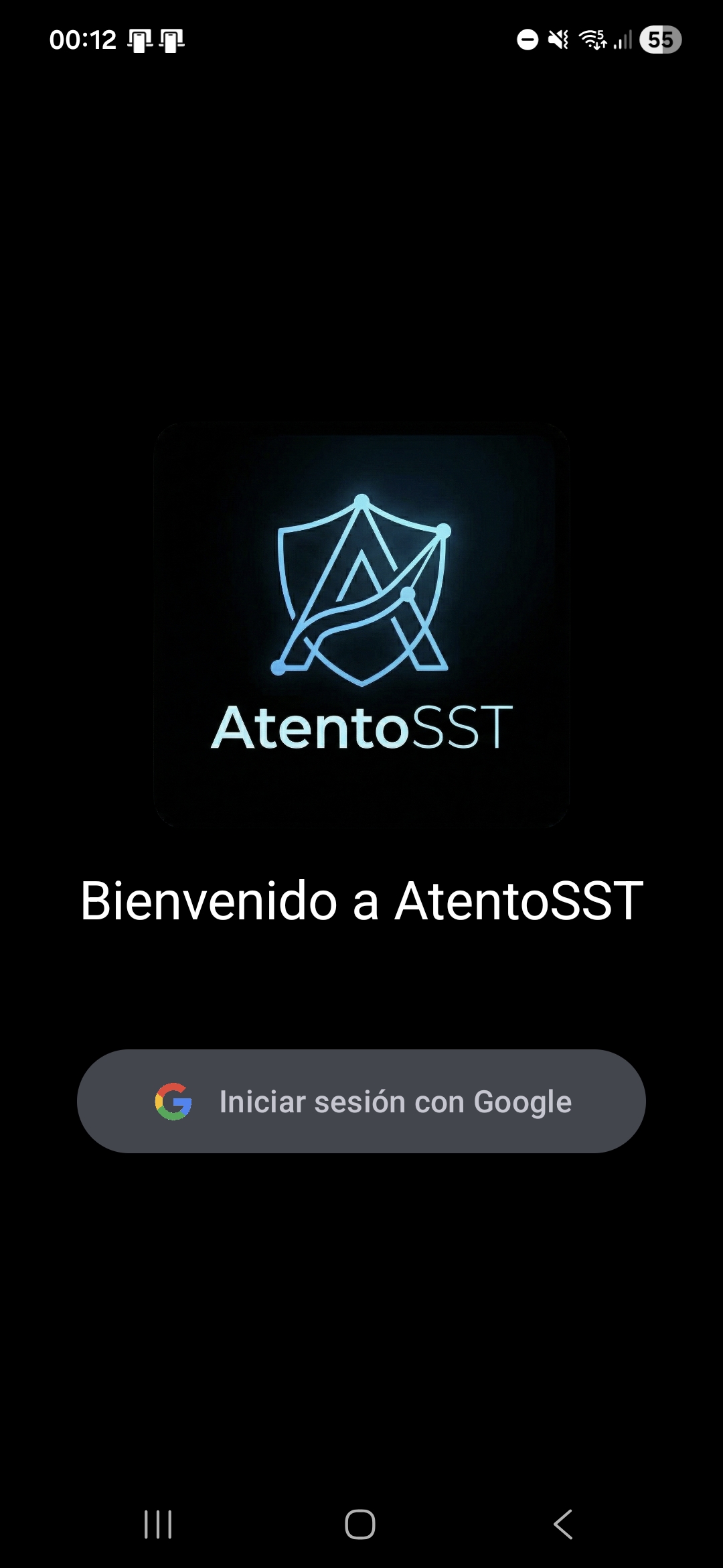 Listado de clientes en la app Android AtentoSST